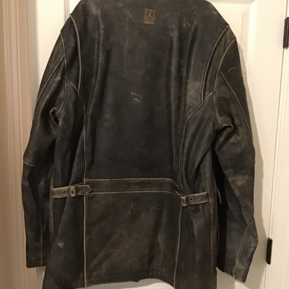 🔥Rare, vintage JORDAN, see pics, distressed leather coat, Size=XLT, new cond.🔥 - Picture 10 of 12